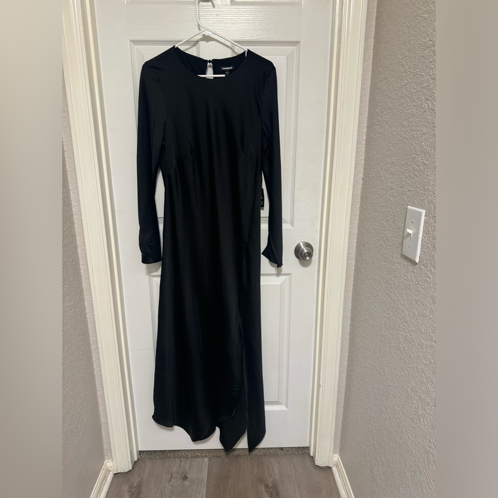 Express Classic Black Long Sleeve Dress